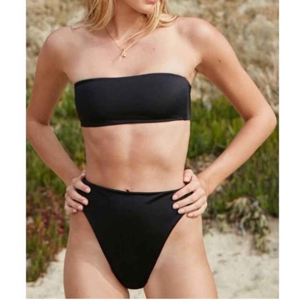NWT LA Hearts high rise black bikini bottoms